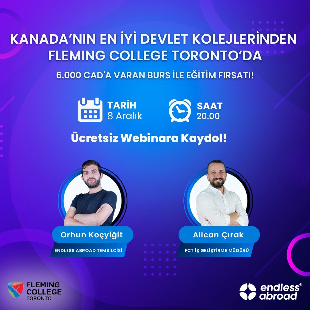 Kanada’nın En İyi Devlet Kolejlerinden Fleming College Toronto’da