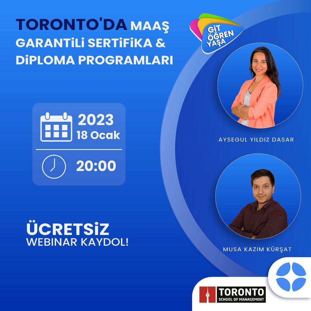 Toronto'da Maaş Garantili Sertifika & Diploma Programları