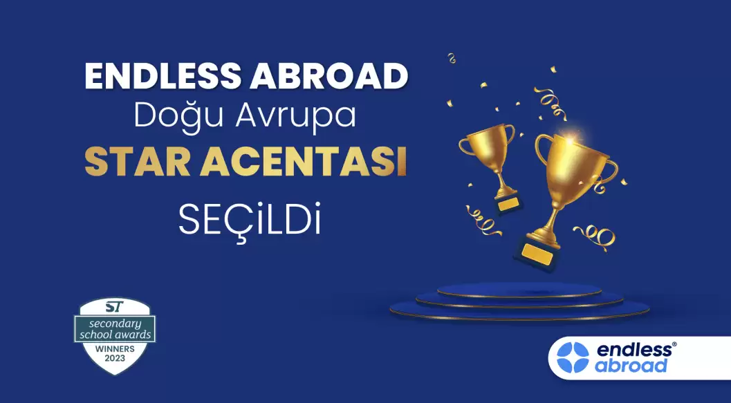 StudyTravel Secondary School 2023 Ödülü, Doğu Avrupa Acentası Kazananı - Endless Abroad!