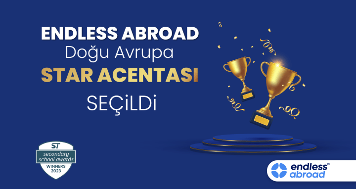 StudyTravel Secondary School 2023 Ödülü, Doğu Avrupa Acentası Kazananı - Endless Abroad!