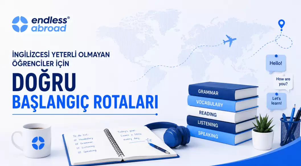 İngilizcesi Yeterli Olmayan Öğrenciler İçin Doğru Başlangıç Rotaları: Yurtdışı Eğitim Hayalinden Vazgeçme